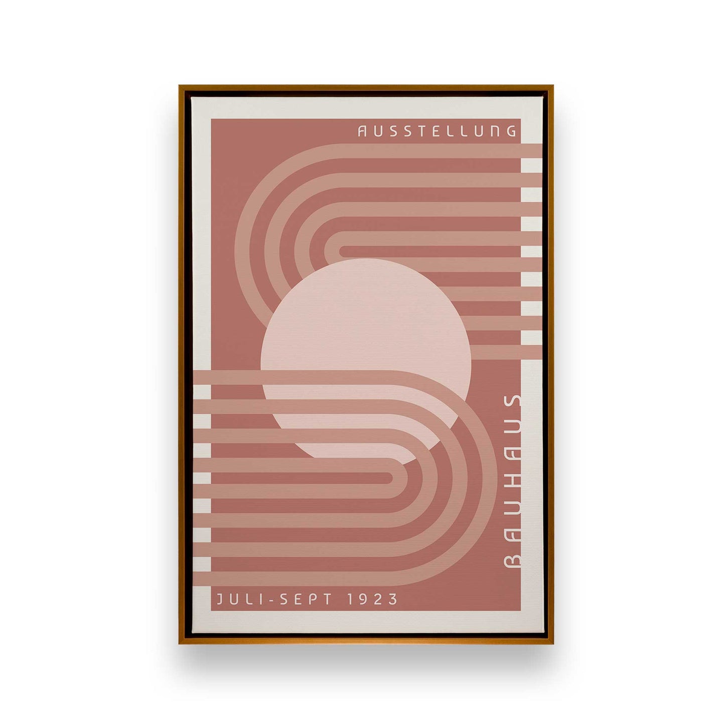 Retro Bauhaus Trio, Set of 3 Canvas Prints