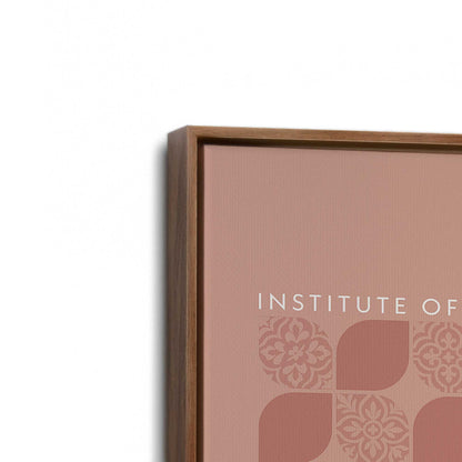 [Color:Walnut], Picture of art in a Walnut frame at an angle