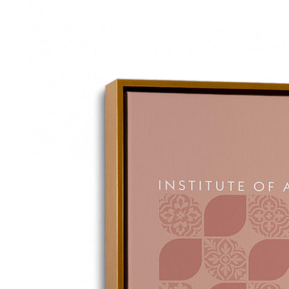 [Color:Polished Gold], Picture of art in a Polished Gold frame at an angle
