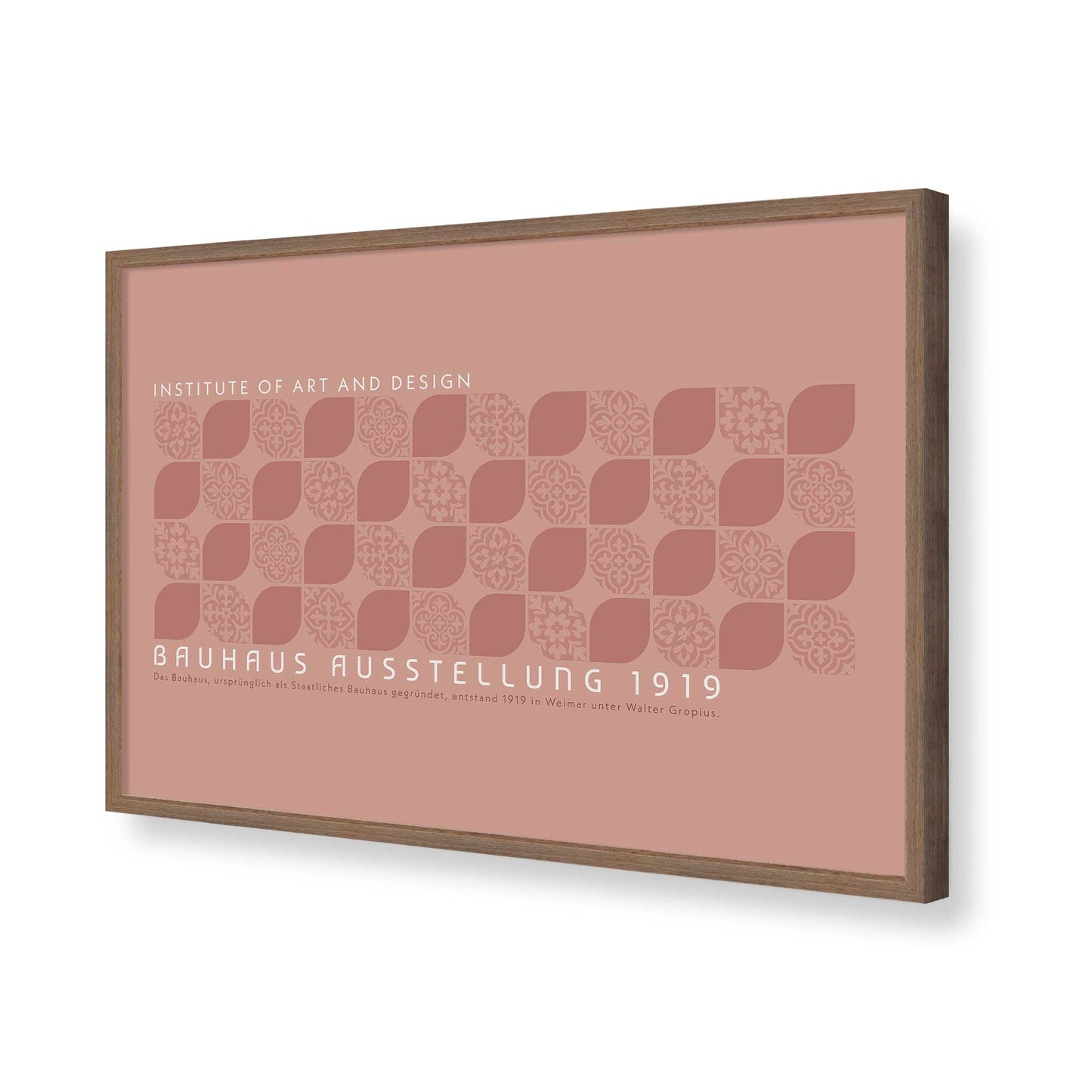 [Color:Walnut], Picture of art in a Walnut frame of the corner