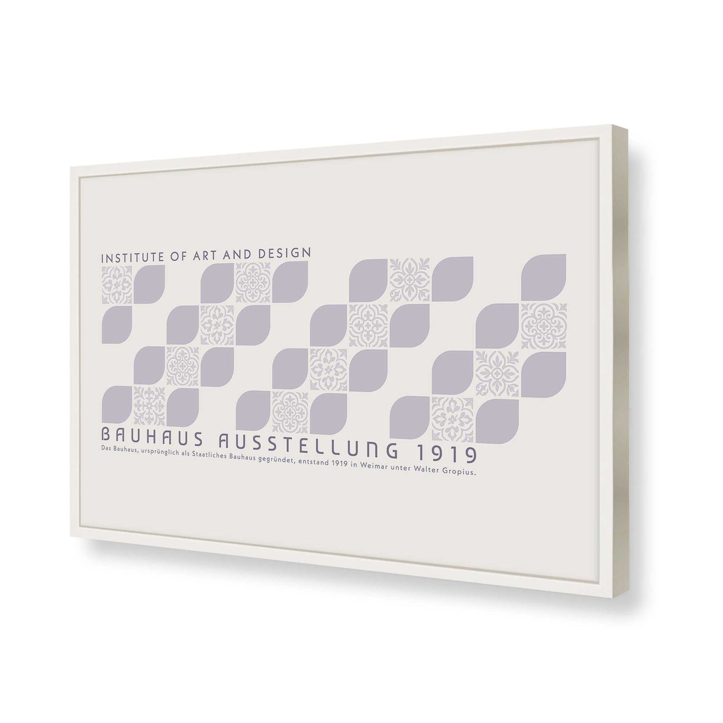 [Color:Opaque White], Picture of art in a Opaque White frame of the corner