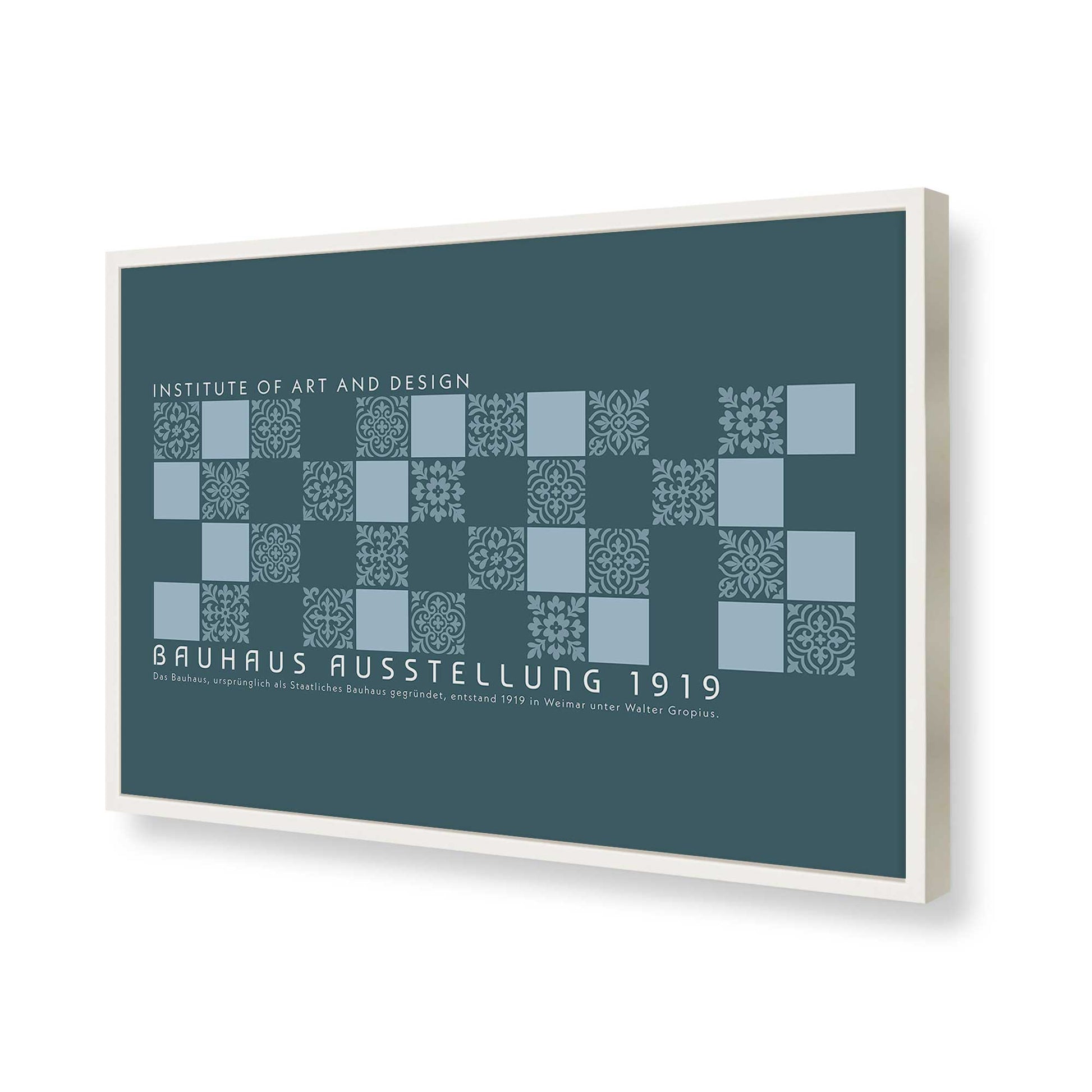 [Color:Opaque White], Picture of art in a Opaque White frame of the corner