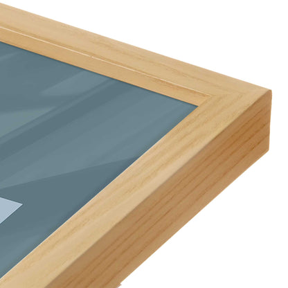 [Color:American Maple], Picture of art in a American Maple frame at an angle