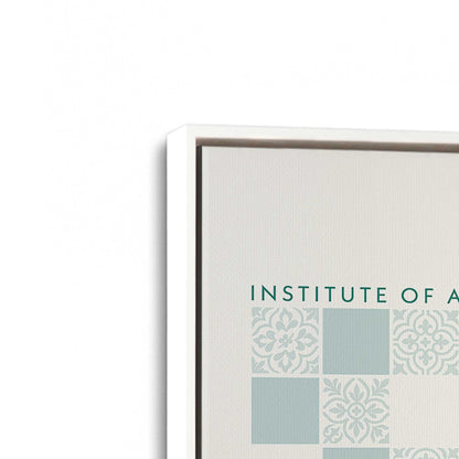 [Color:Opaque White], Picture of art in a White frame at an angle