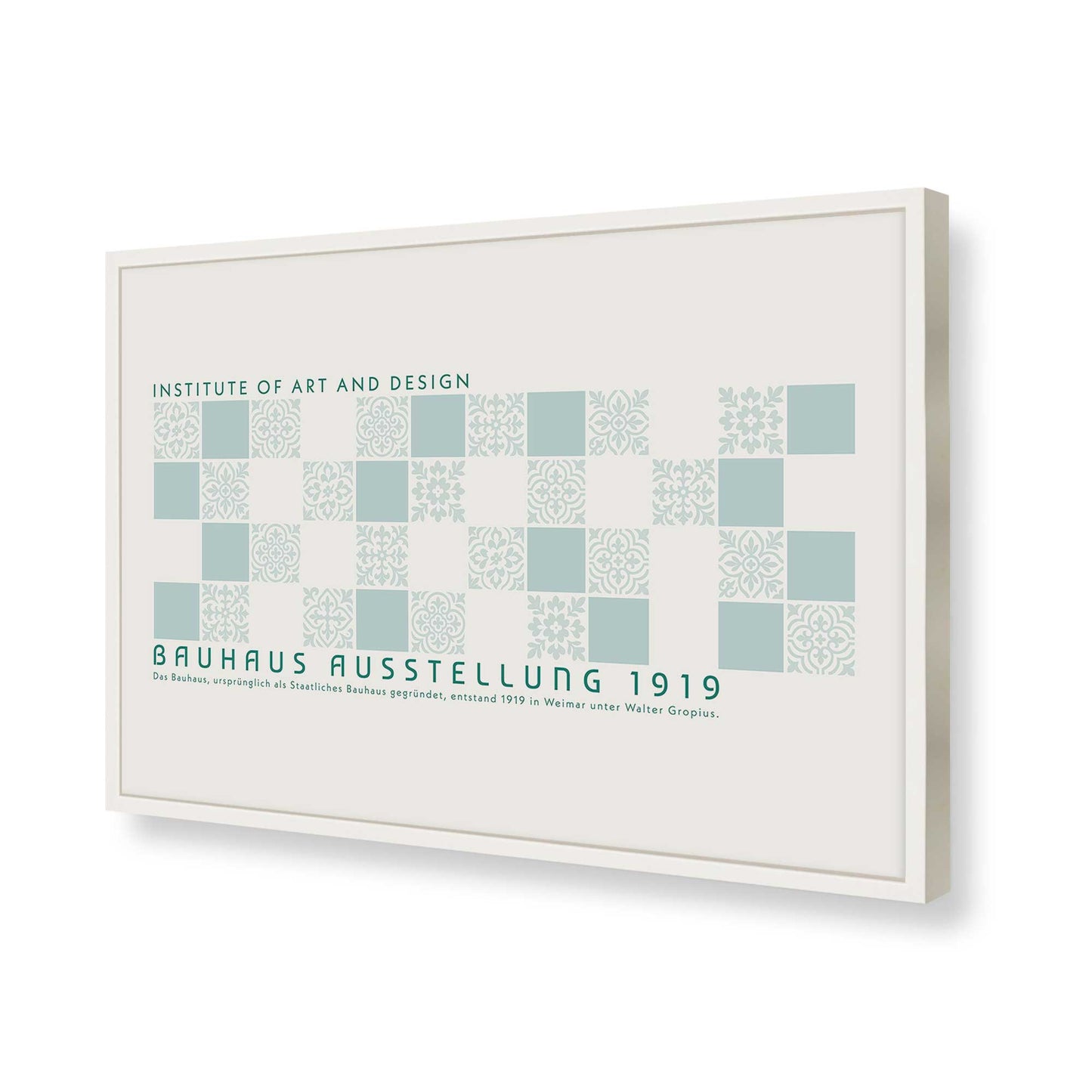 [Color:Opaque White], Picture of art in a Opaque White frame of the corner