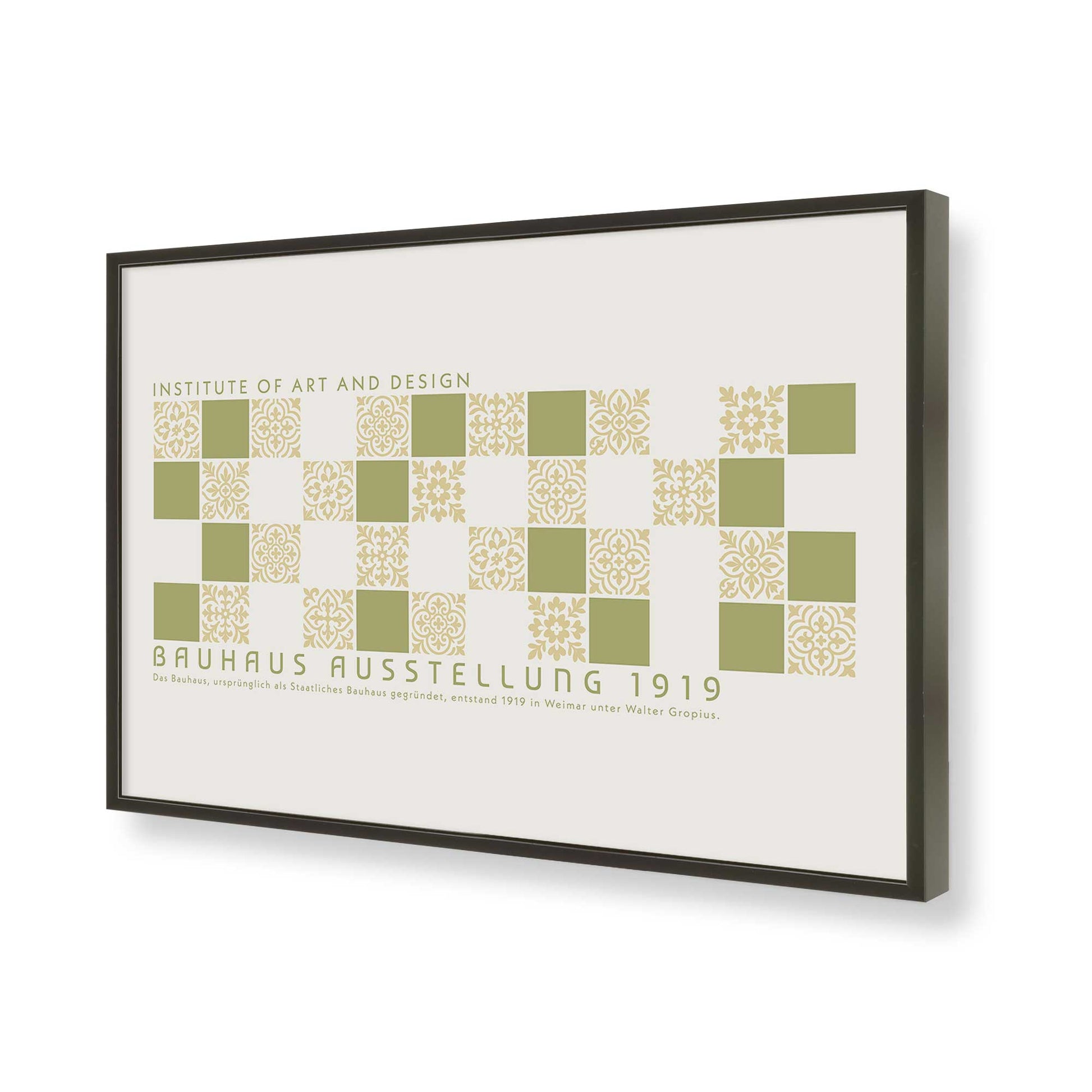[Color:Satin Black], Picture of art in a Satin Black frame of the corner