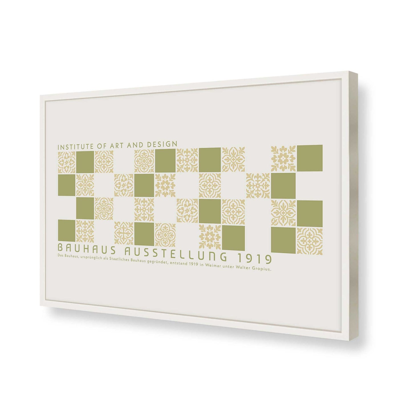 [Color:Opaque White], Picture of art in a Opaque White frame of the corner