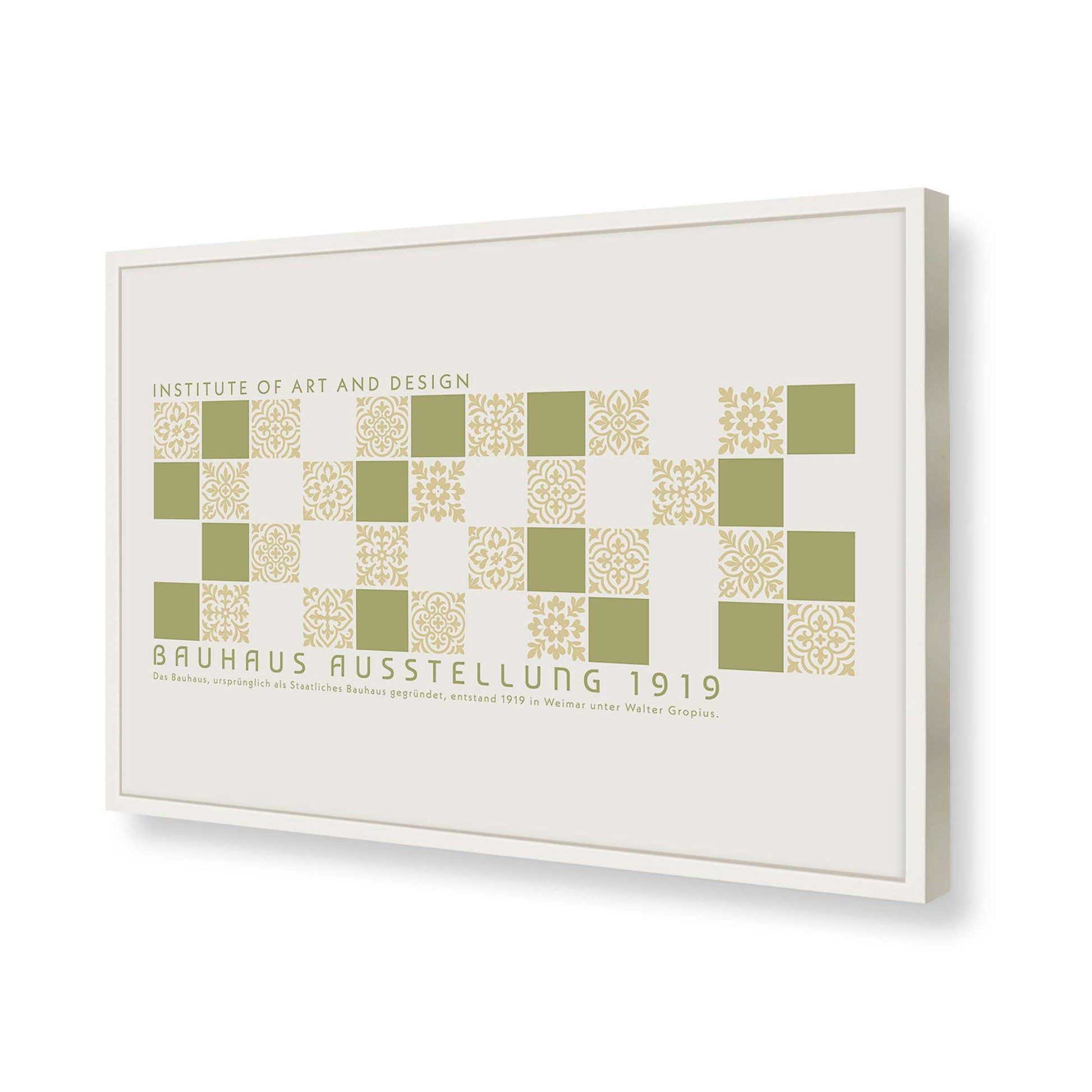 [Color:Opaque White], Picture of art in a Opaque White frame of the corner