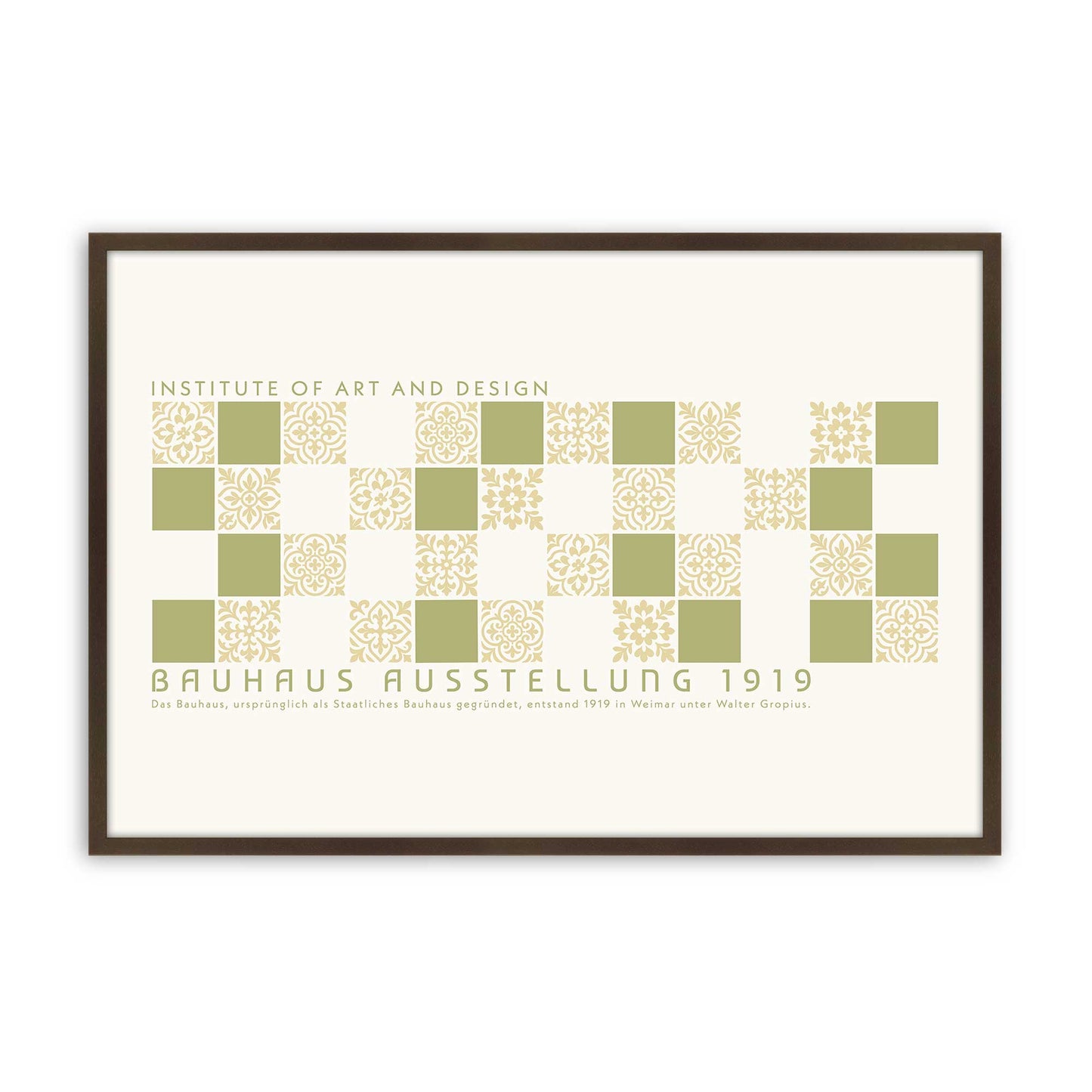 [Color:Brown], Picture of art in a Brown frame