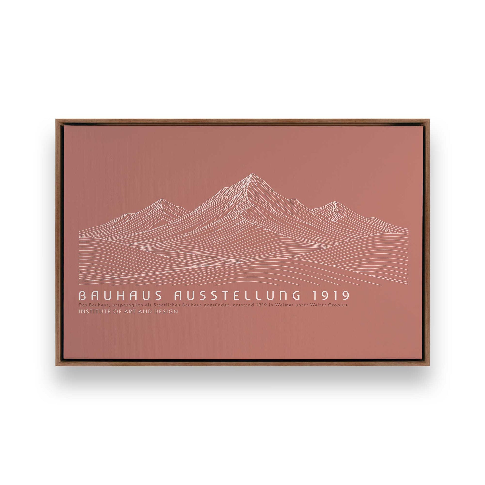 [Color:Walnut], Picture of art in a Walnut frame