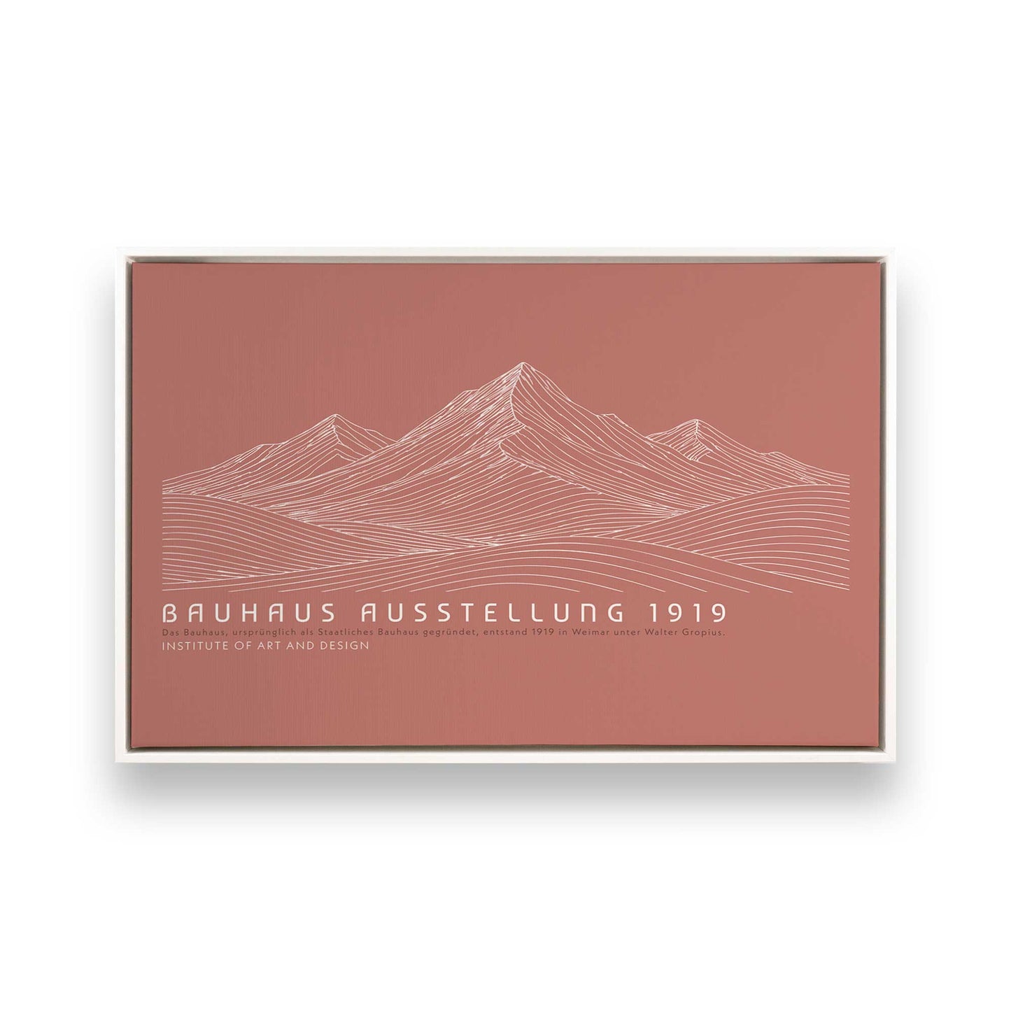 [Color:Opaque White], Picture of art in a White frame