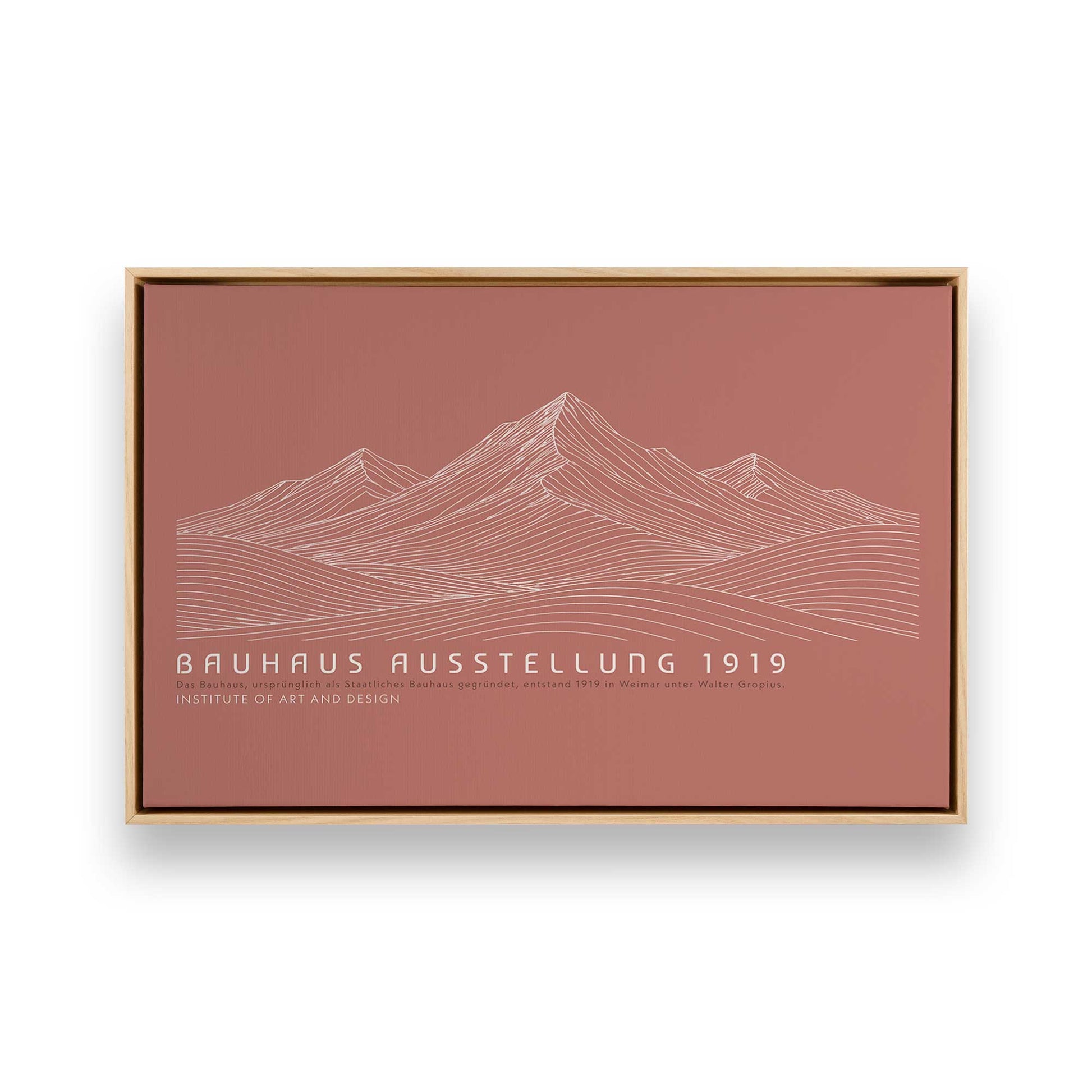 [Color:American Maple], Picture of art in a American Maple frame