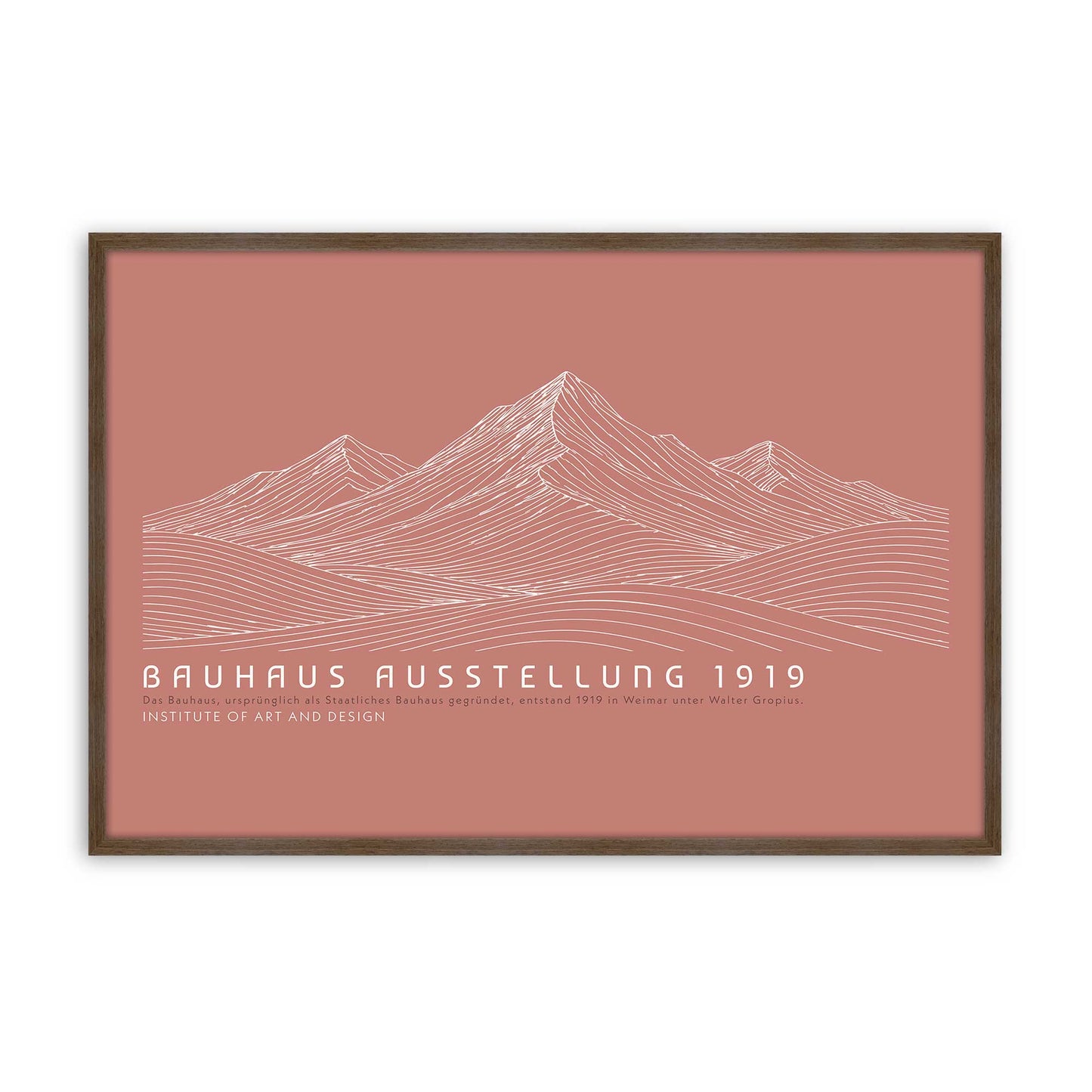 [Color:Walnut], Picture of art in a Walnut frame
