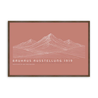 [Color:Walnut], Picture of art in a Walnut frame