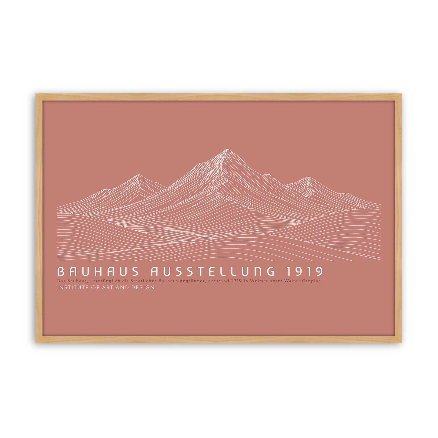 [Color:American Maple], Picture of art in a American Maple frame