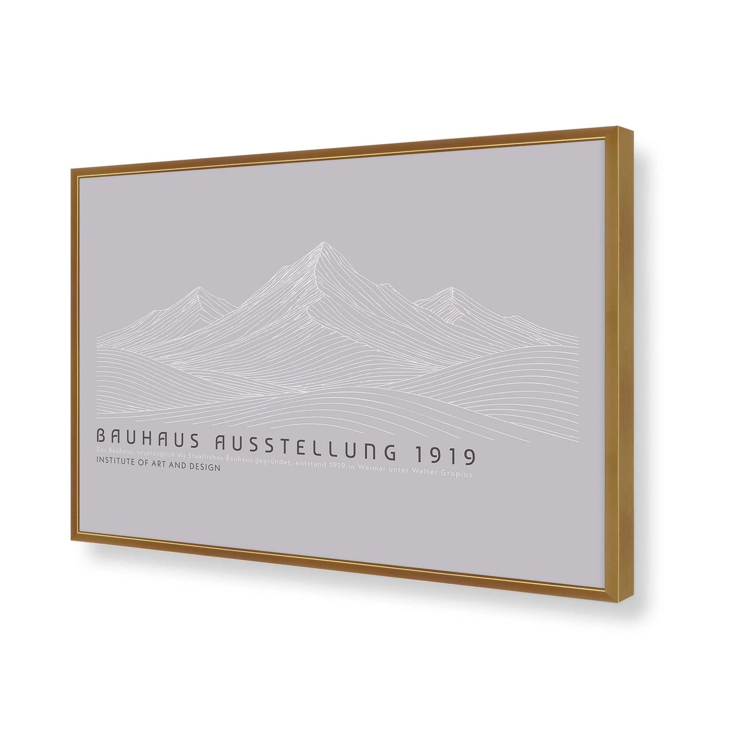 [Color:Polished Gold], Picture of art in a Polished Gold frame of the corner