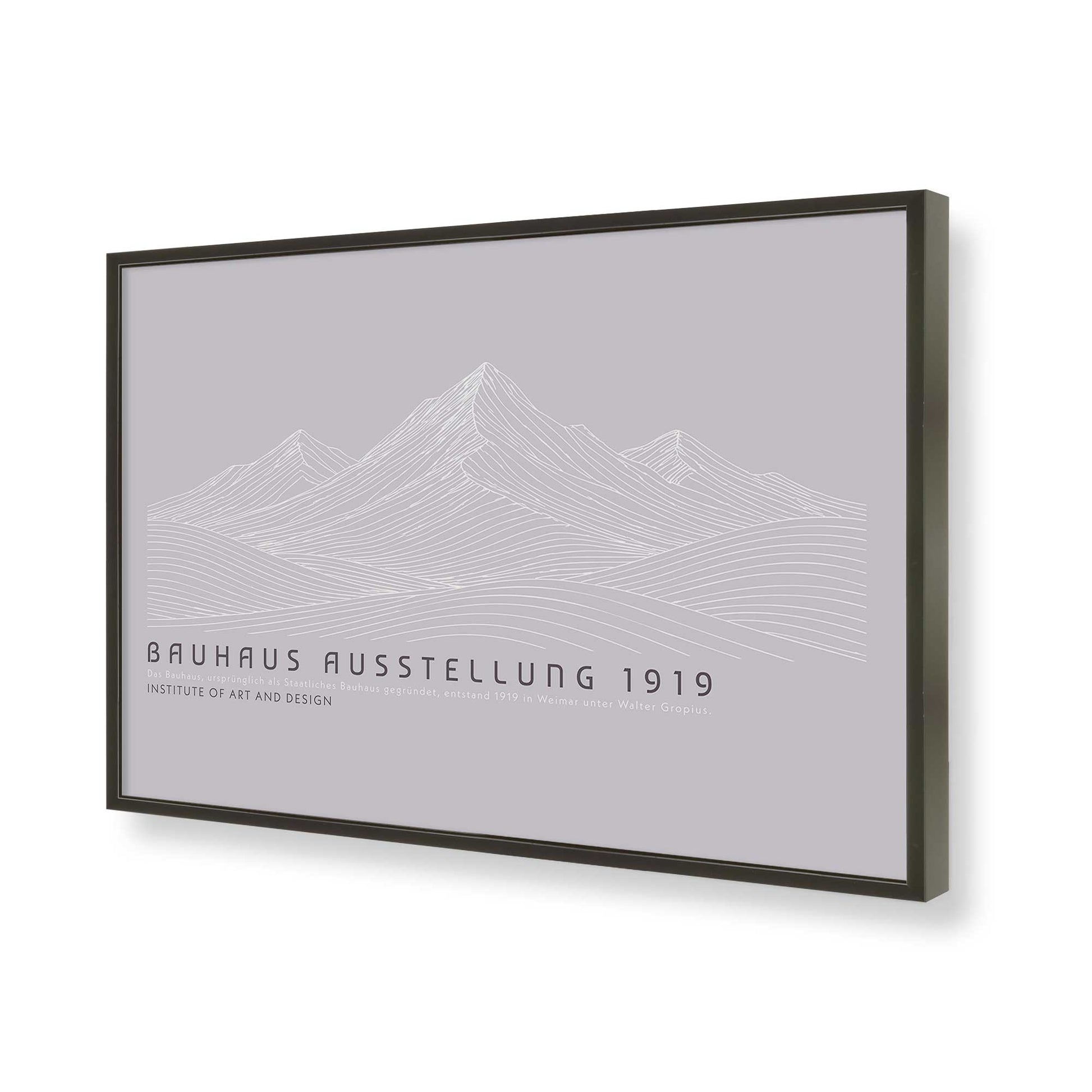 [Color:Satin Black], Picture of art in a Satin Black frame of the corner