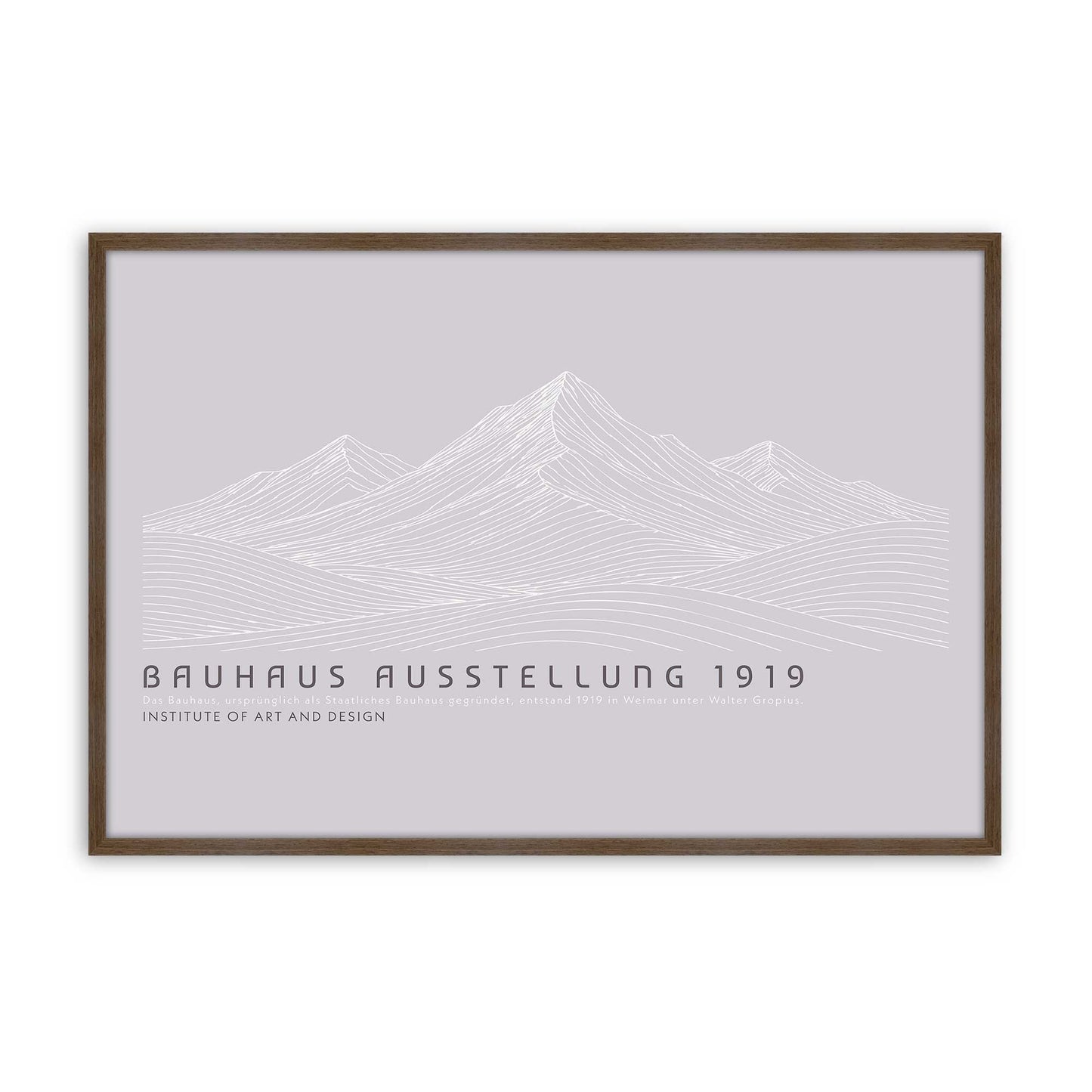 [Color:Walnut], Picture of art in a Walnut frame