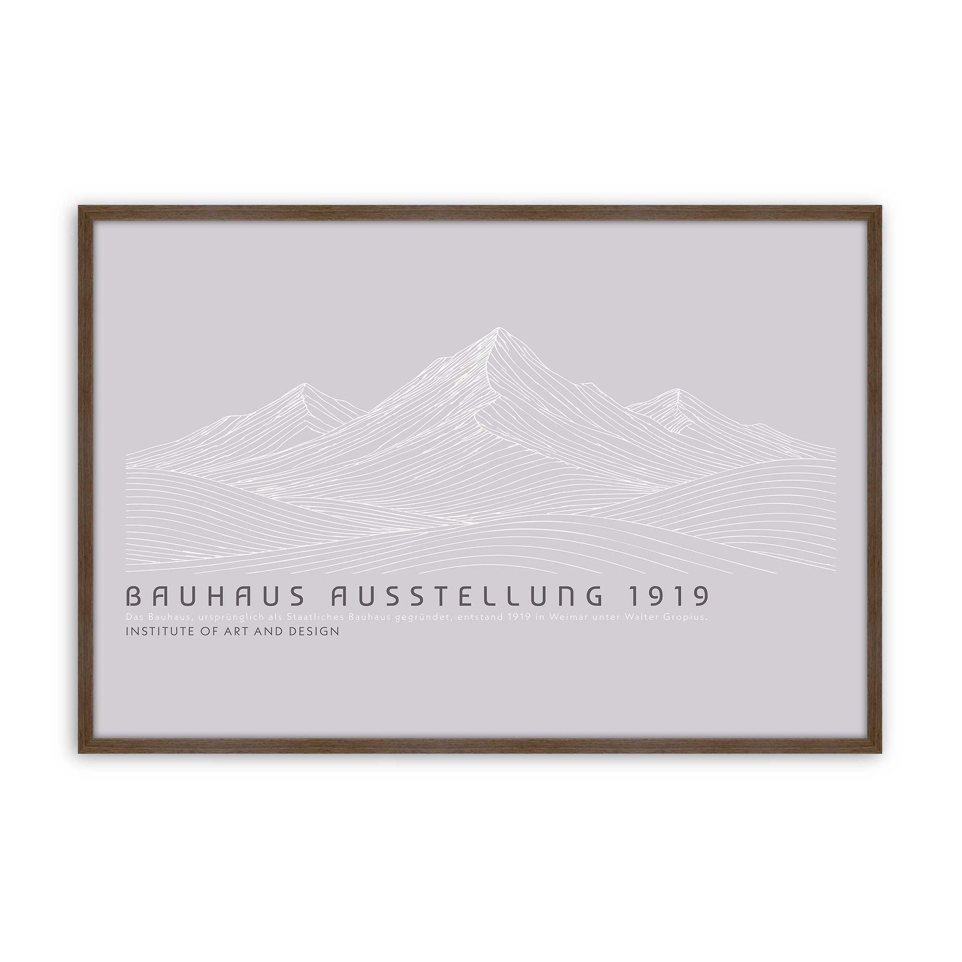 [Color:Walnut], Picture of art in a Walnut frame