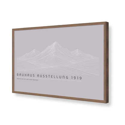 [Color:Walnut], Picture of art in a Walnut frame of the corner