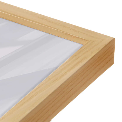[Color:American Maple], Picture of art in a American Maple frame at an angle