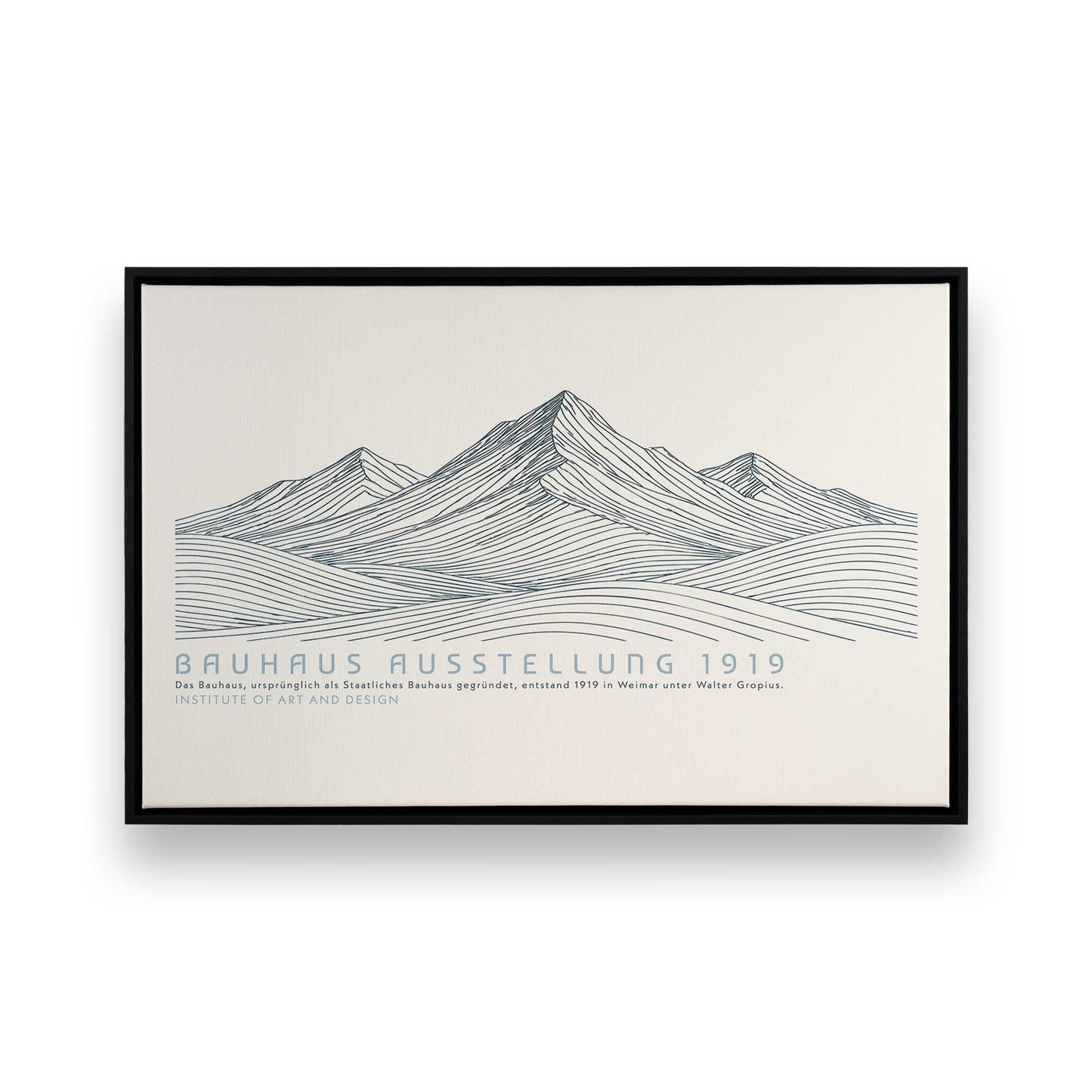 [Color:Satin Black], Picture of art in a Satin Black frame