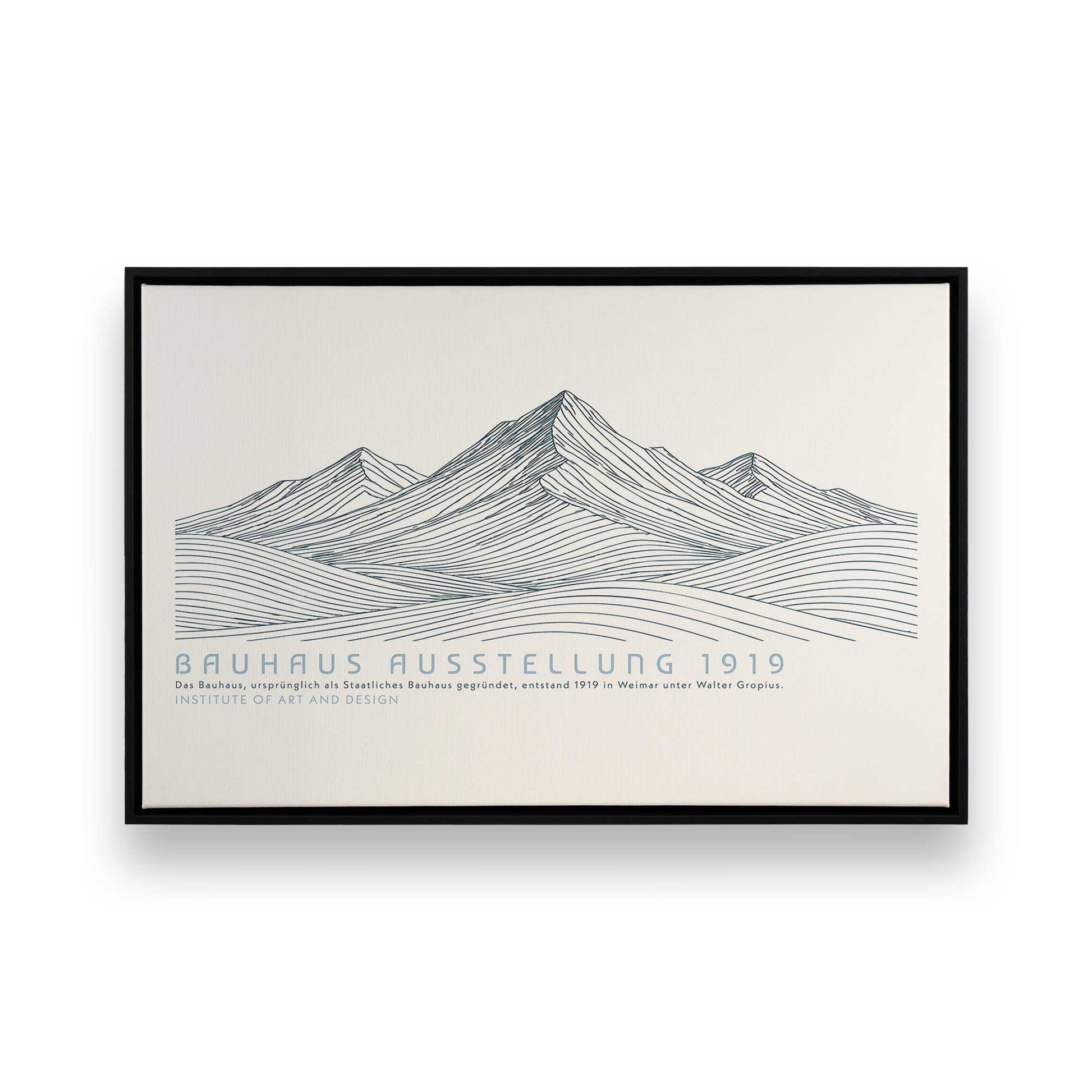 [Color:Satin Black], Picture of art in a Satin Black frame