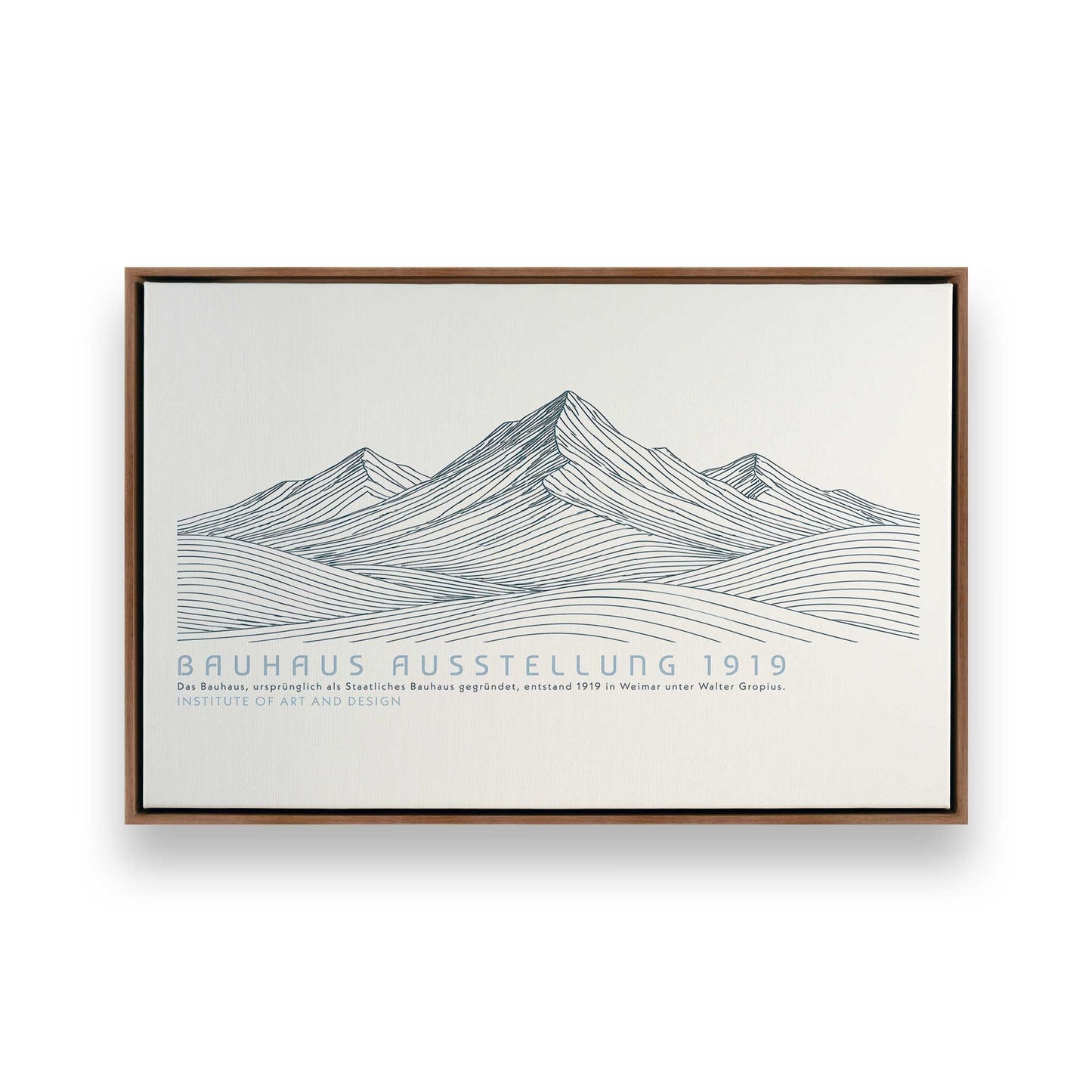 [Color:Walnut], Picture of art in a Walnut frame