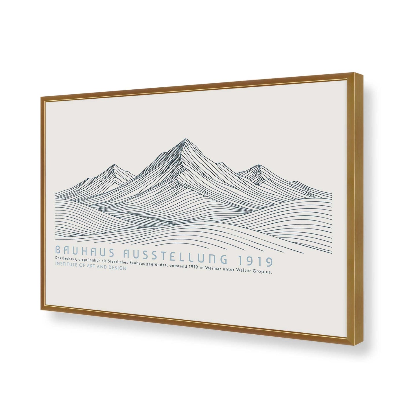 [Color:Polished Gold], Picture of art in a Polished Gold frame of the corner