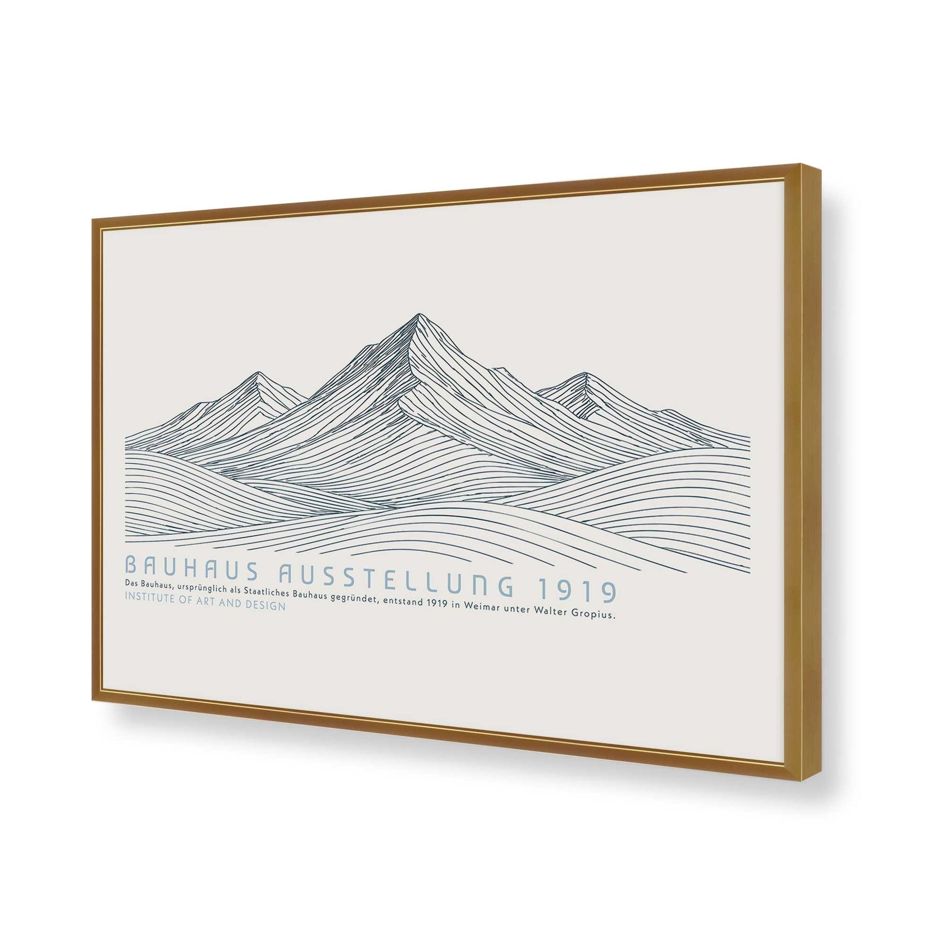 [Color:Polished Gold], Picture of art in a Polished Gold frame of the corner
