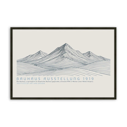 [Color:Satin Black], Picture of art in a Satin Black frame