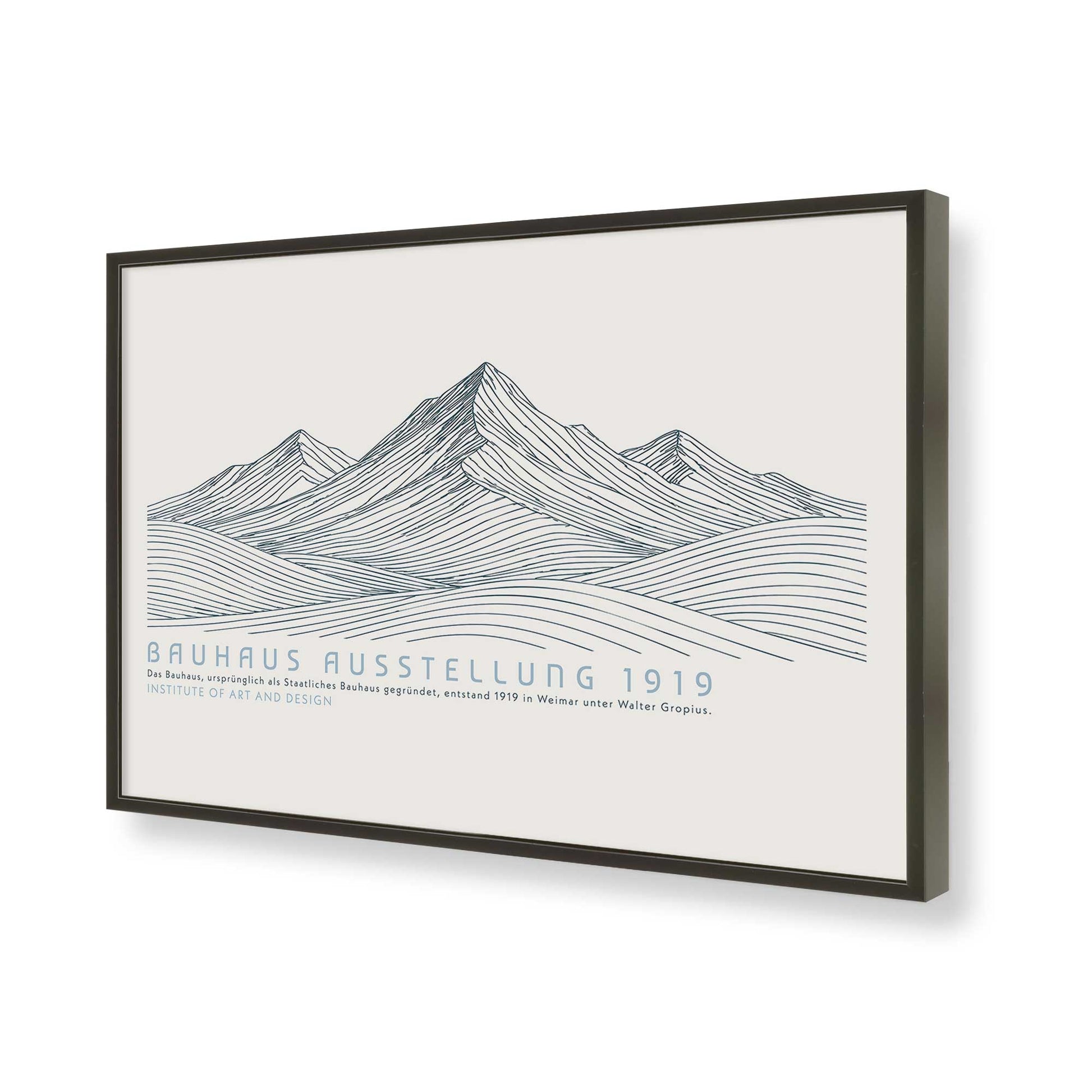 [Color:Satin Black], Picture of art in a Satin Black frame of the corner