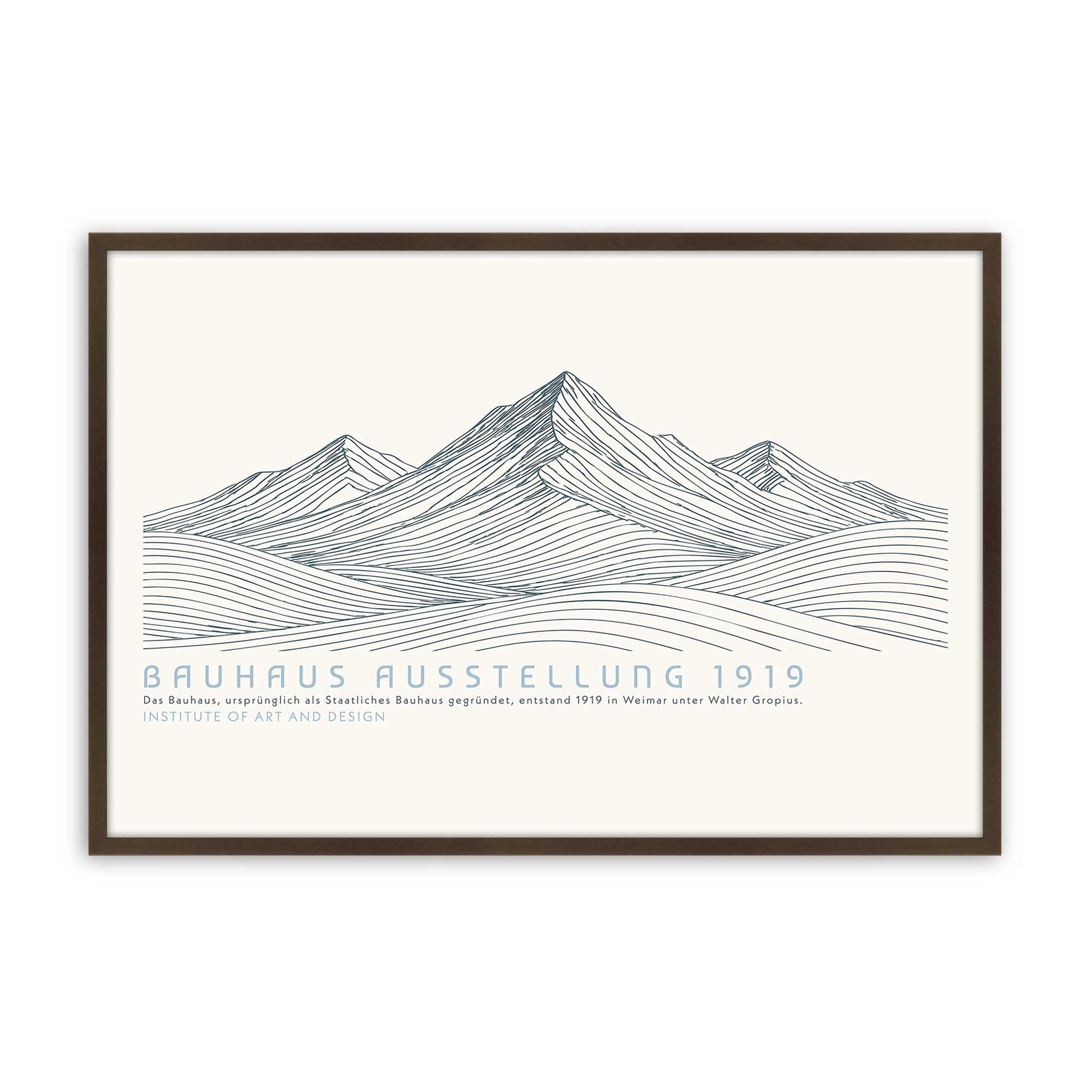 [Color:Brown], Picture of art in a Brown frame