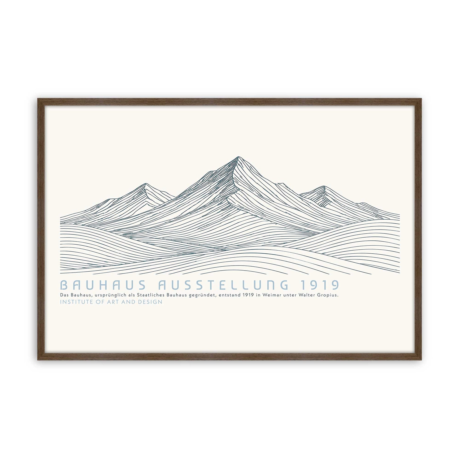 [Color:Walnut], Picture of art in a Walnut frame