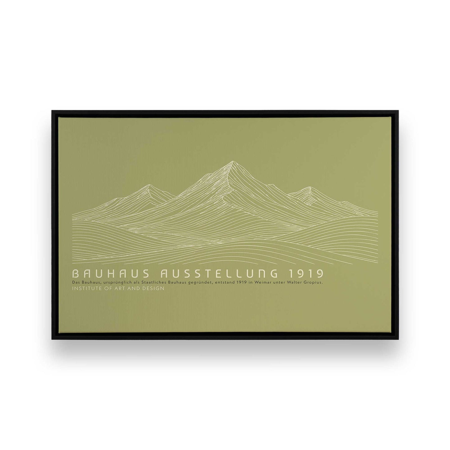 [Color:Satin Black], Picture of art in a Satin Black frame
