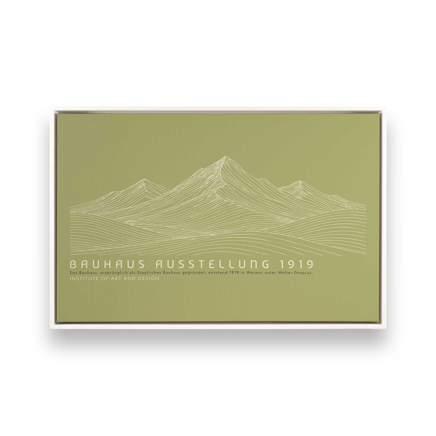 [Color:Opaque White], Picture of art in a White frame