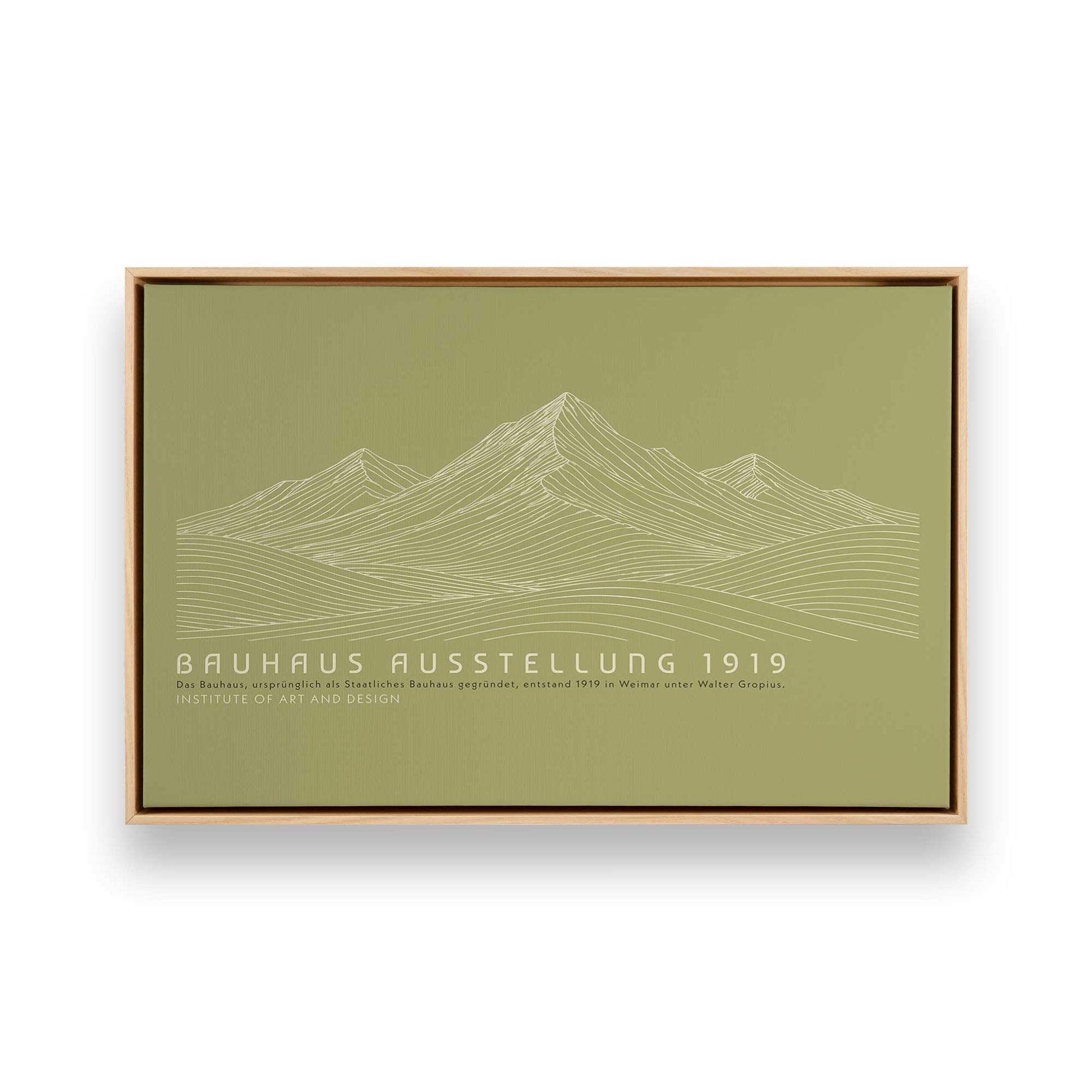[Color:American Maple], Picture of art in a American Maple frame