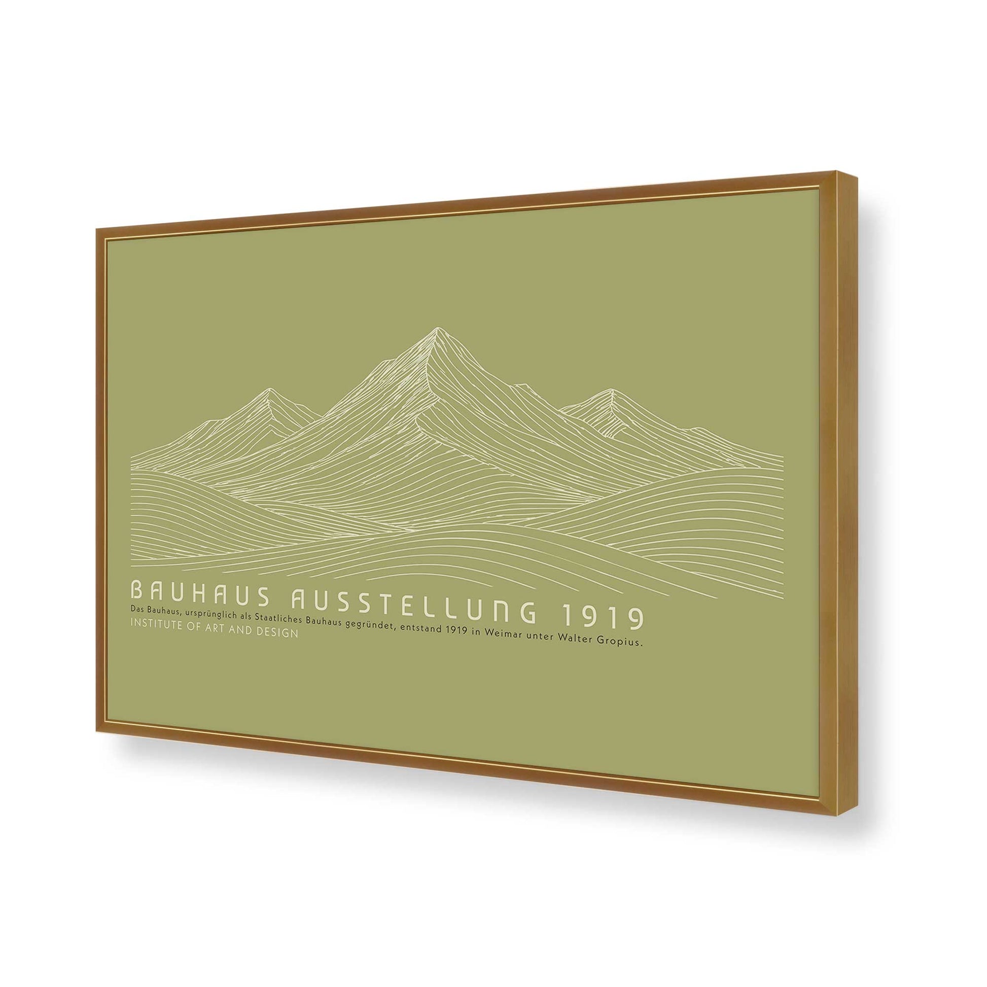 [Color:Polished Gold], Picture of art in a Polished Gold frame of the corner