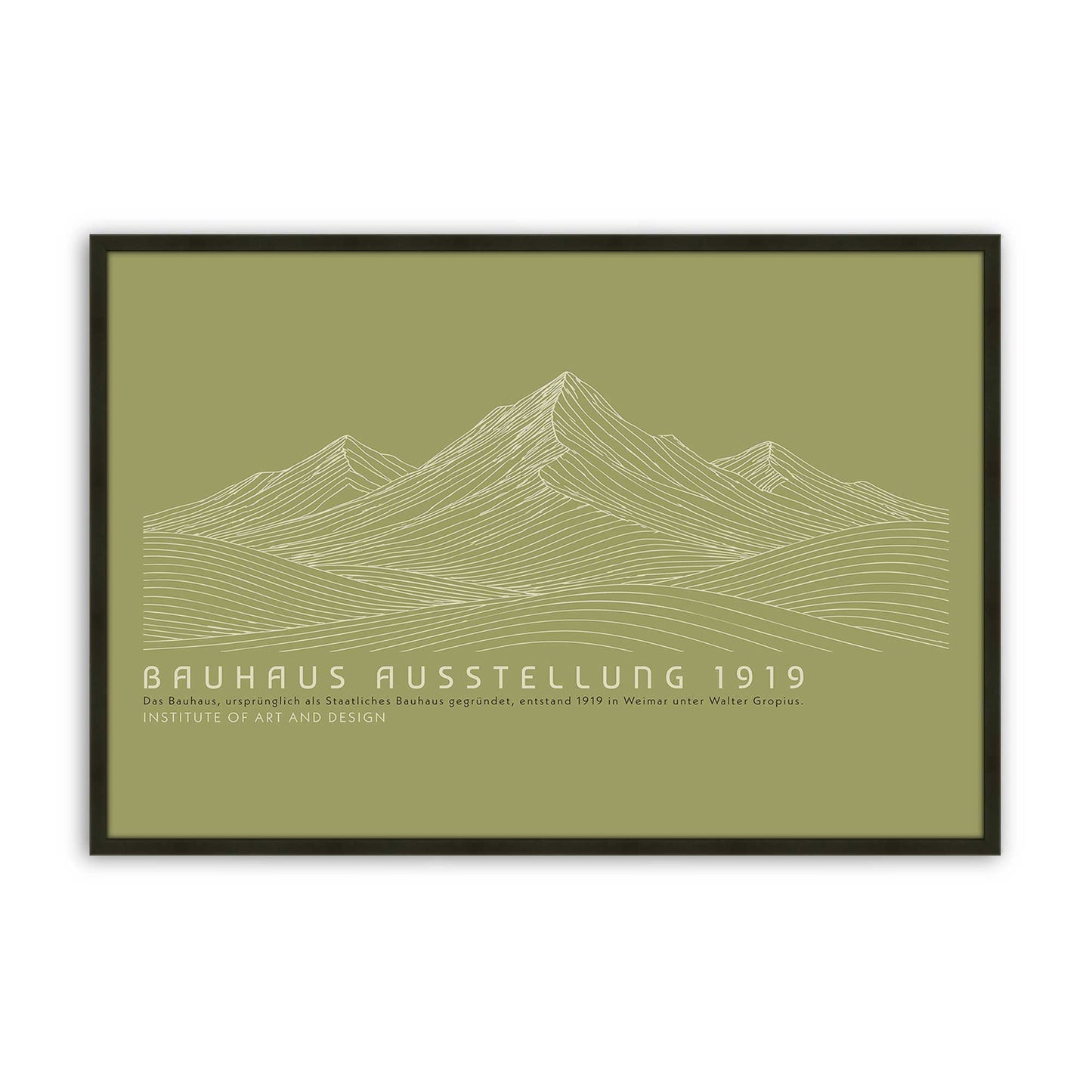 [Color:Satin Black], Picture of art in a Satin Black frame