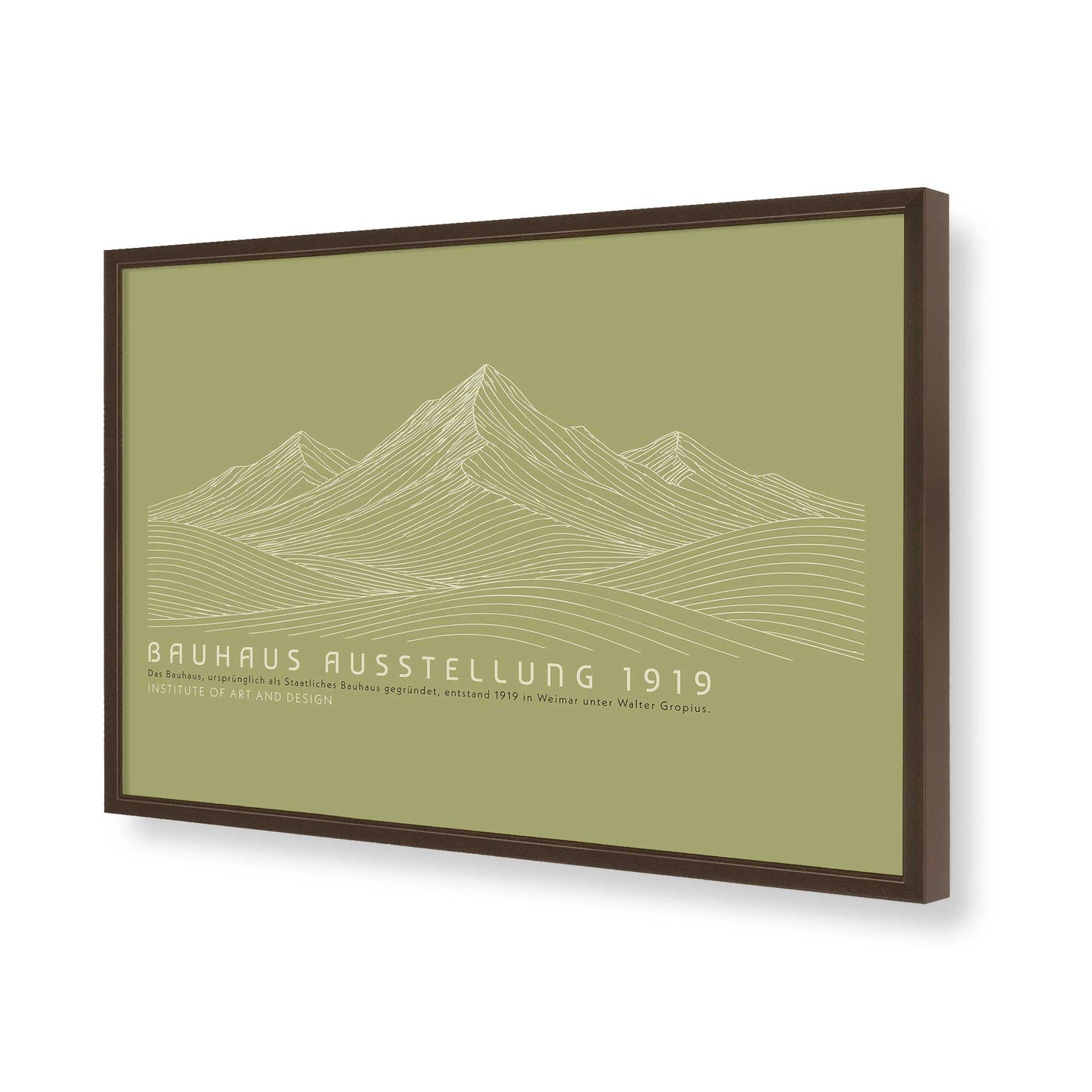 [Color:Belvinder Brown], Picture of art in a Belvinder Brown frame of the corner
