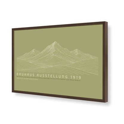 [Color:Brown], Picture of art in a Brown frame of the corner