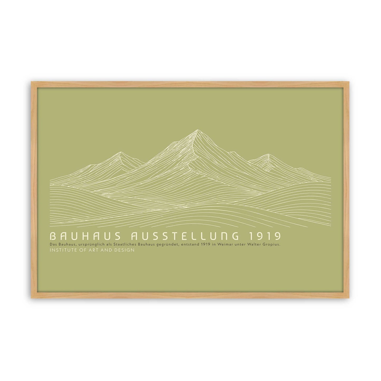 [Color:American Maple], Picture of art in a American Maple frame