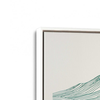 [Color:Opaque White], Picture of art in a White frame at an angle