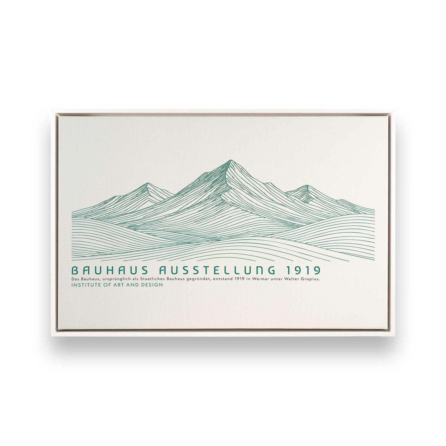 [Color:Opaque White], Picture of art in a White frame