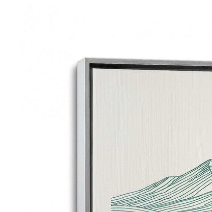 [Color:Polished Chrome], Picture of art in a Polished Chrome frame at an angle