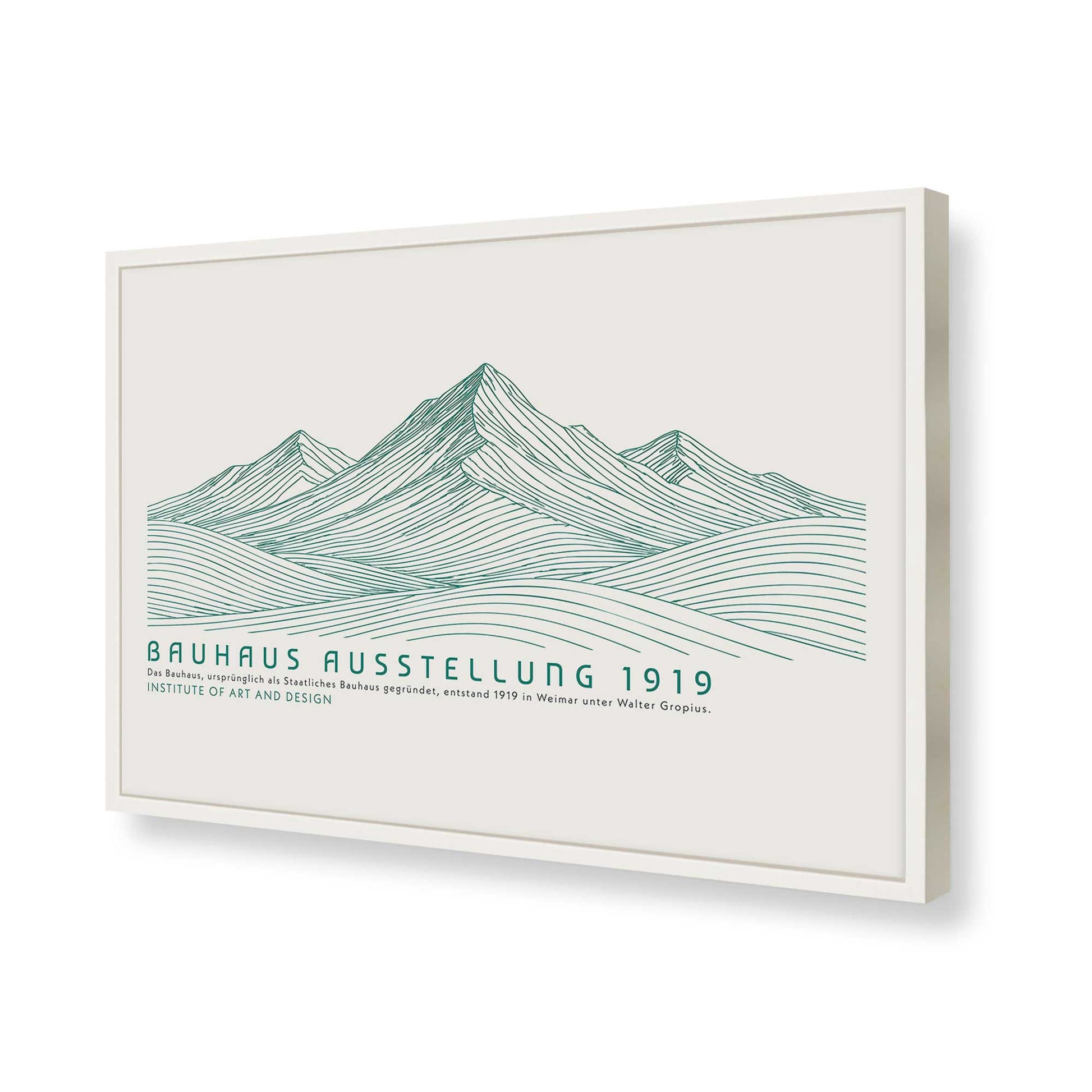 [Color:Opaque White], Picture of art in a Opaque White frame of the corner