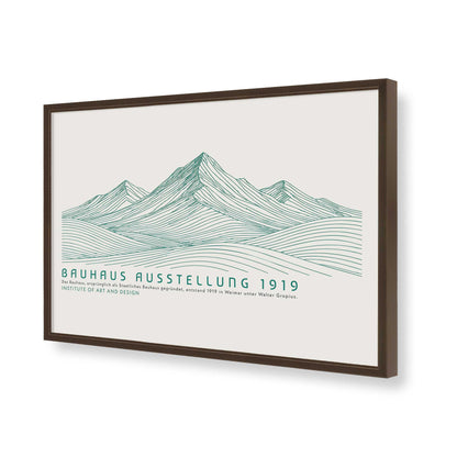 [Color:Brown], Picture of art in a Brown frame of the corner