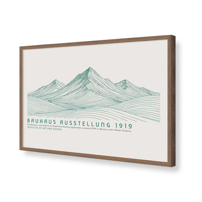[Color:Walnut], Picture of art in a Walnut frame of the corner
