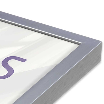 [Color:Polished Chrome], Picture of art in a Polished Chrome frame of the corner