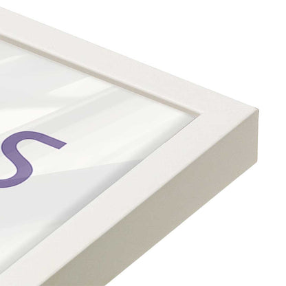 [Color:Opaque White], Picture of art in a Opaque White frame of the corner
